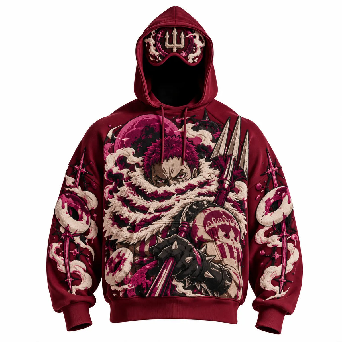 Halloween Anime-Print Hoodie