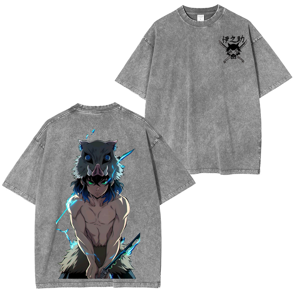 Inosuke Hashibira Unisex Washed T-Shirt| KNY