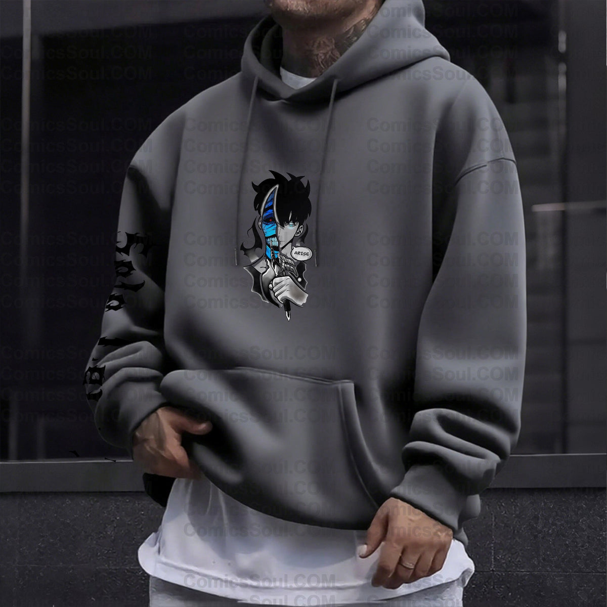 Unisex Anime Graphic Streetwear Wintage Plush Hoodie