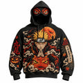 Halloween Anime-Print Hoodie