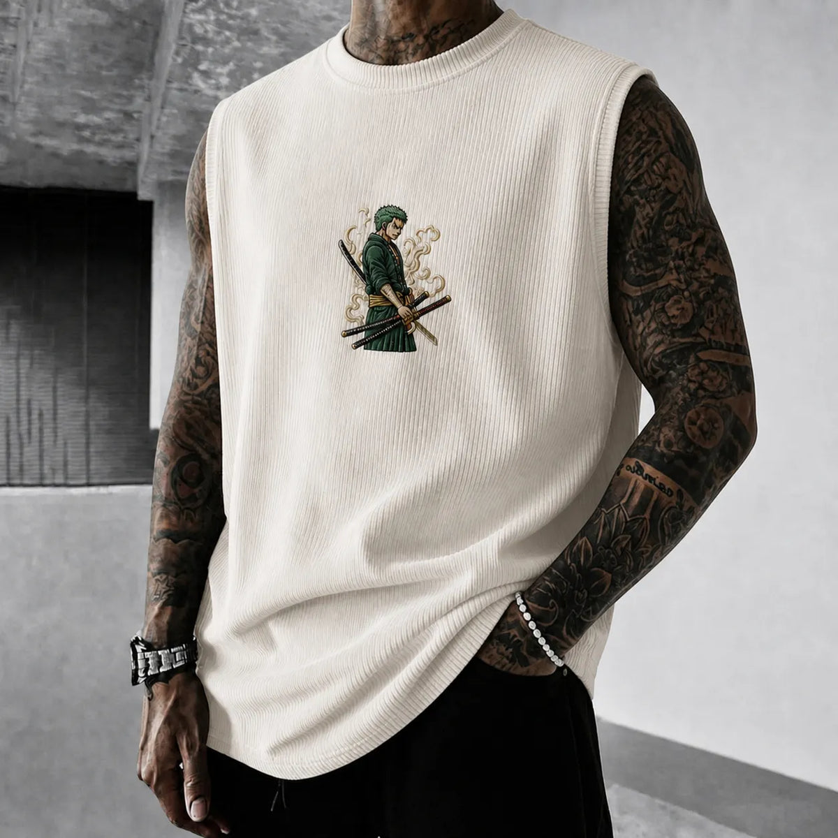 Unisex Anime-print Tank Top