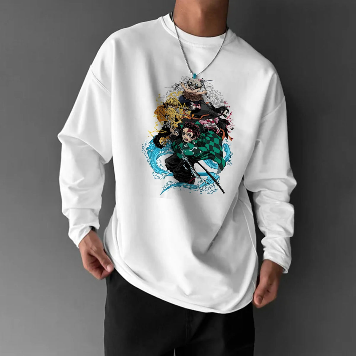 Unisex Anime Inspired Long Sleeve T-shirts| Demon slayer| KNY