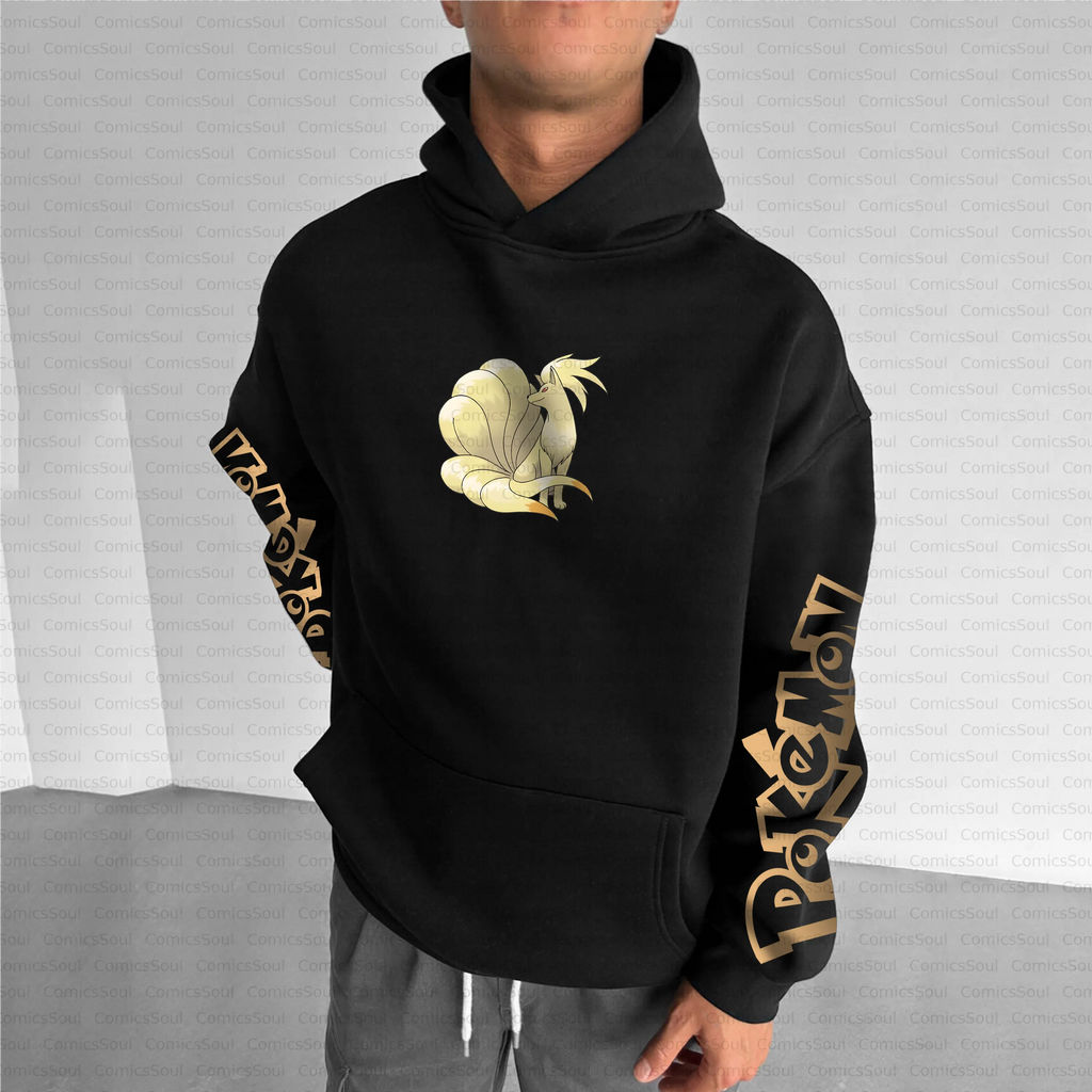 Unisex Anime Inspired Vintage Plush Hoodie
