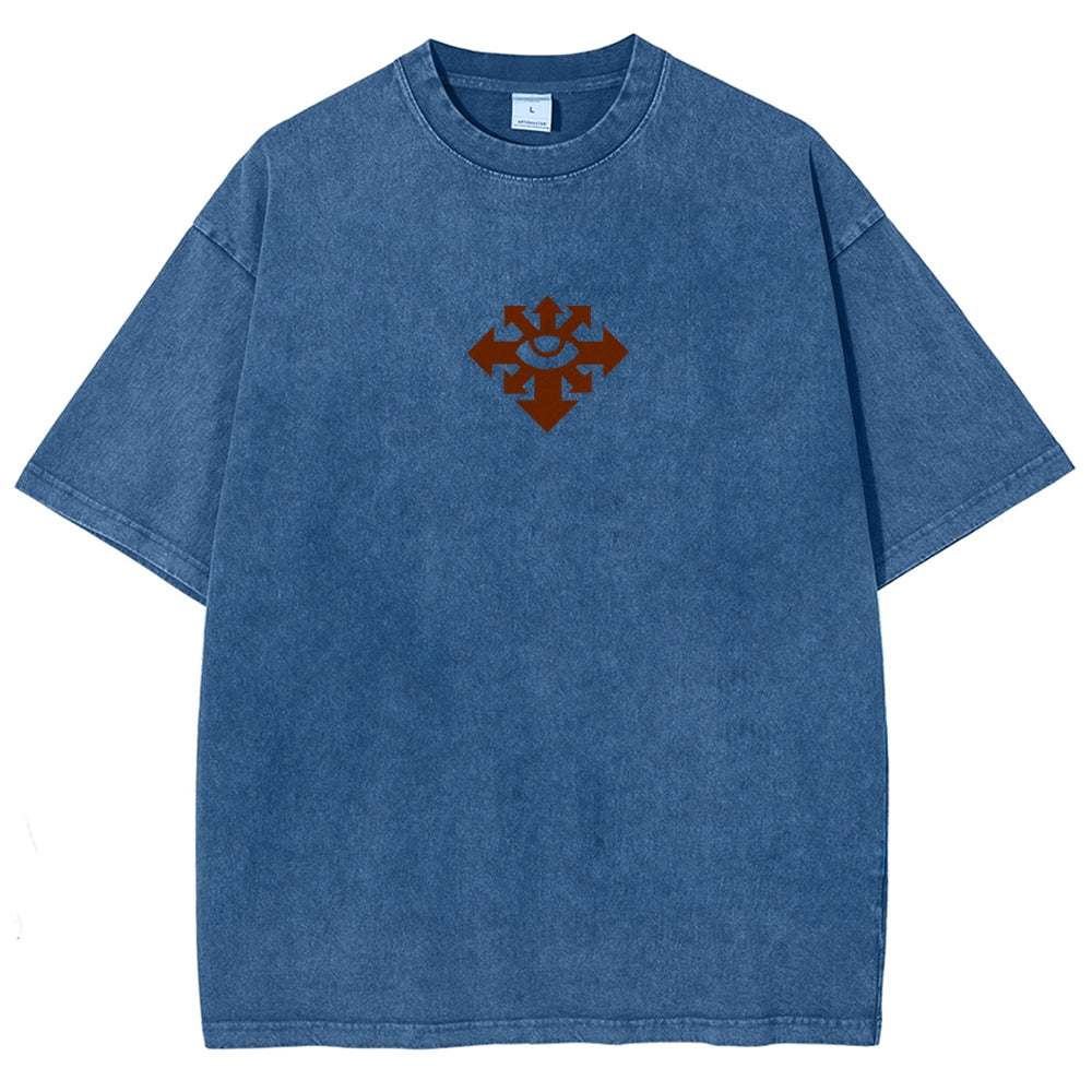 Vintage Casual Washed T-Shirt 丨WH40K