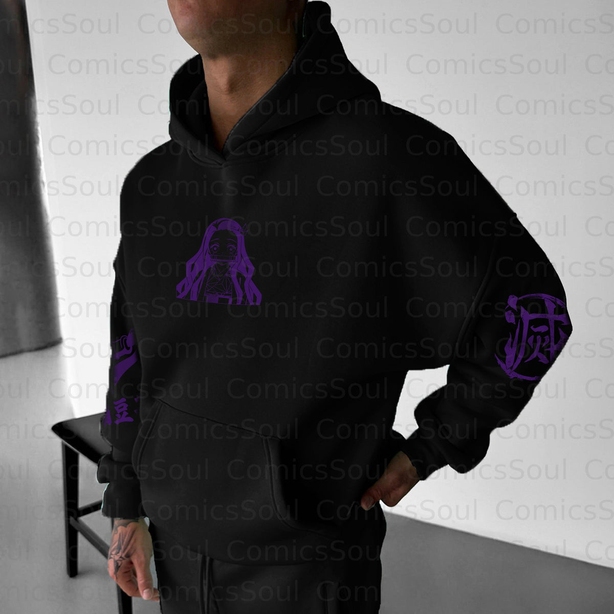 Unisex Halloween Anime Graphic Streetwear Vintage Hoodie
