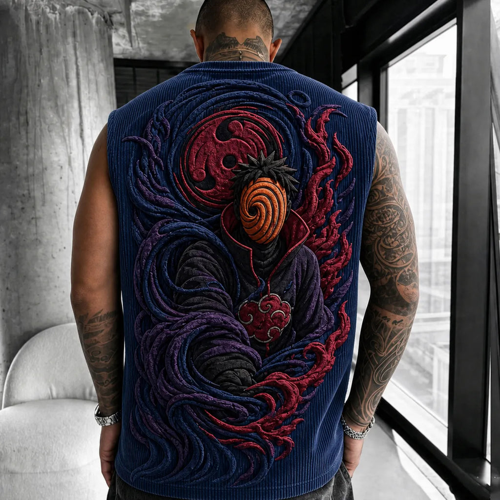 Unisex Anime-print Tank Top