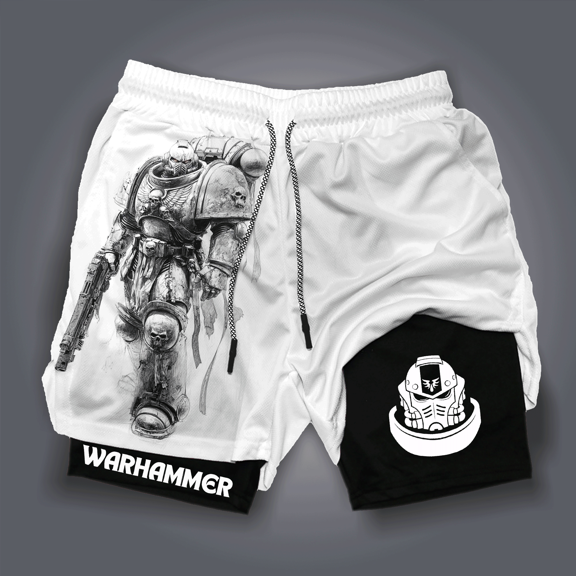 Space Marine of WH40K Art Casual Streetwear Shorts