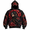 Halloween Anime-Print Hoodie
