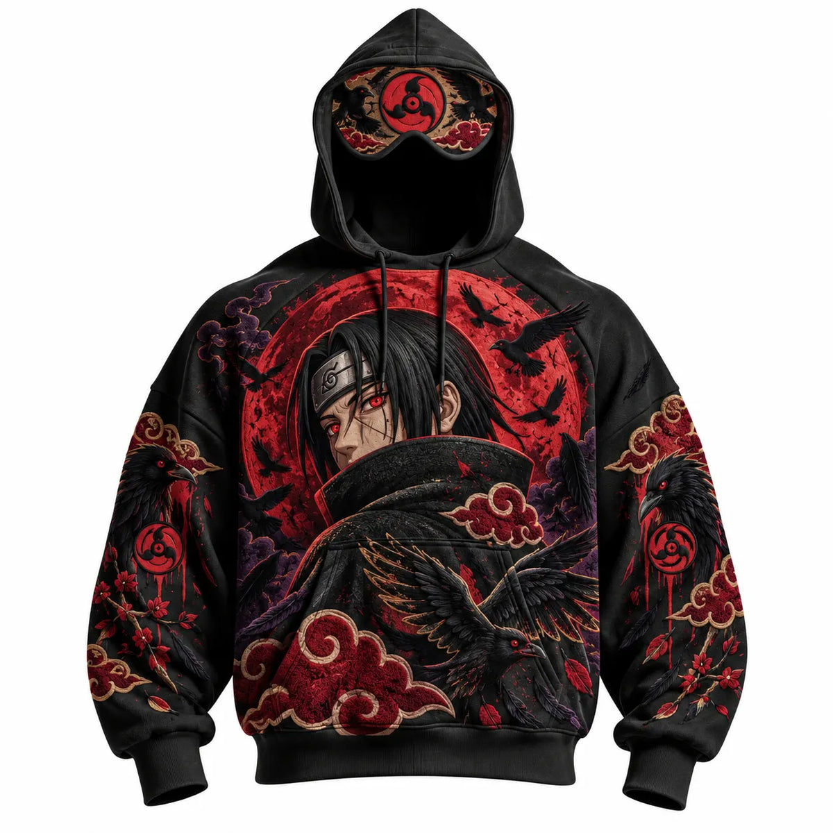 Halloween Anime-Print Hoodie