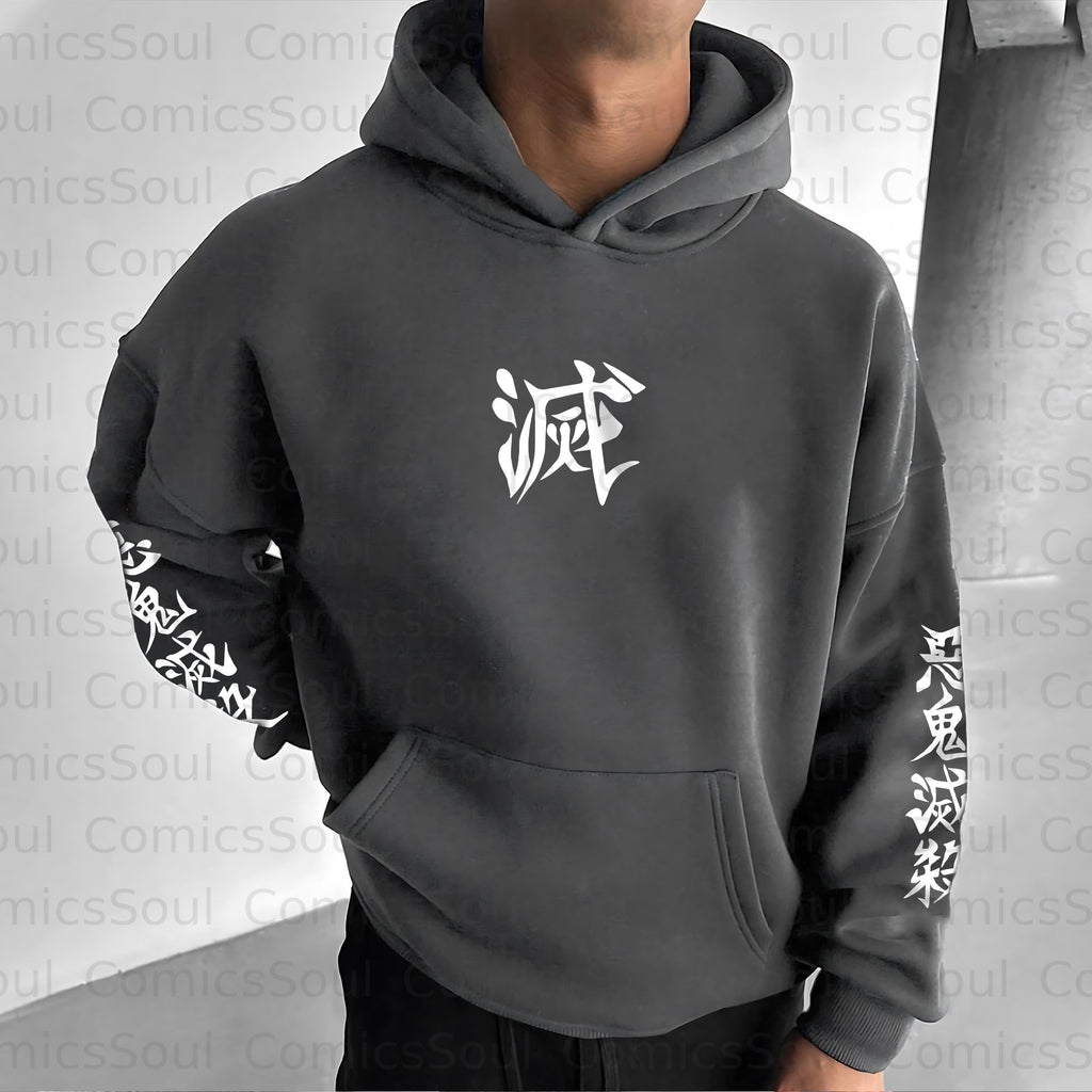 Unisex Anime Graphic Streetwear Vintage Hoodie
