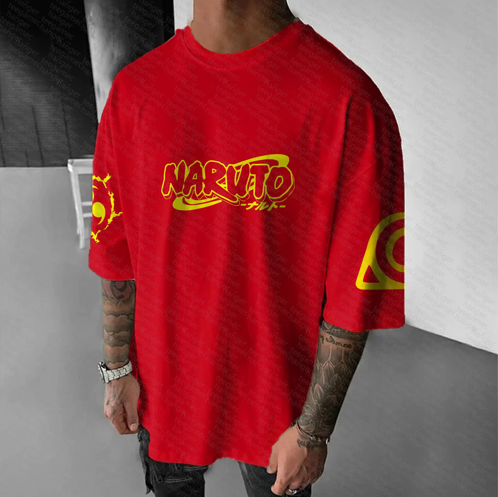 Unisex Naruto Anime Graphic Streetwear T-Shirts