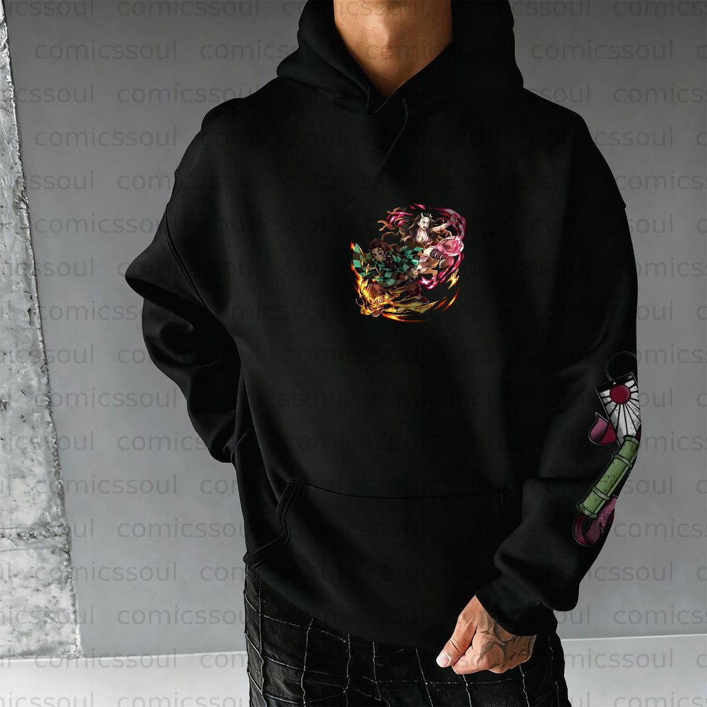 Unisex Anime Graphic Streetwear Vintage Hoodie