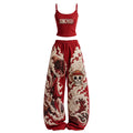 Women's Anime-Print Camisole And Pants Set