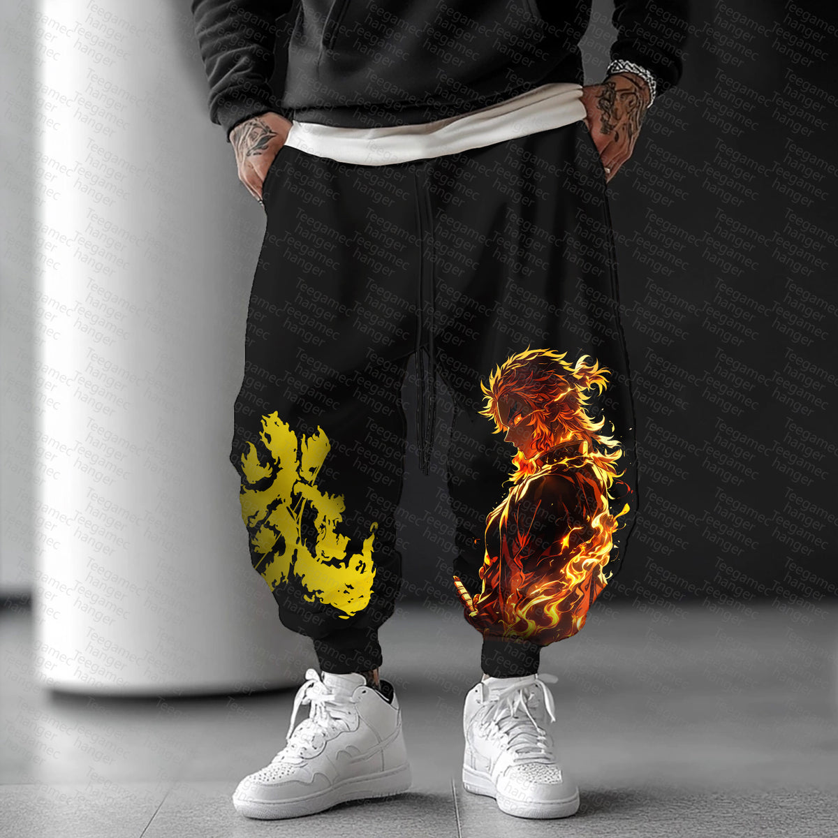 Unisex  Casual Anime Streetwear Pants
