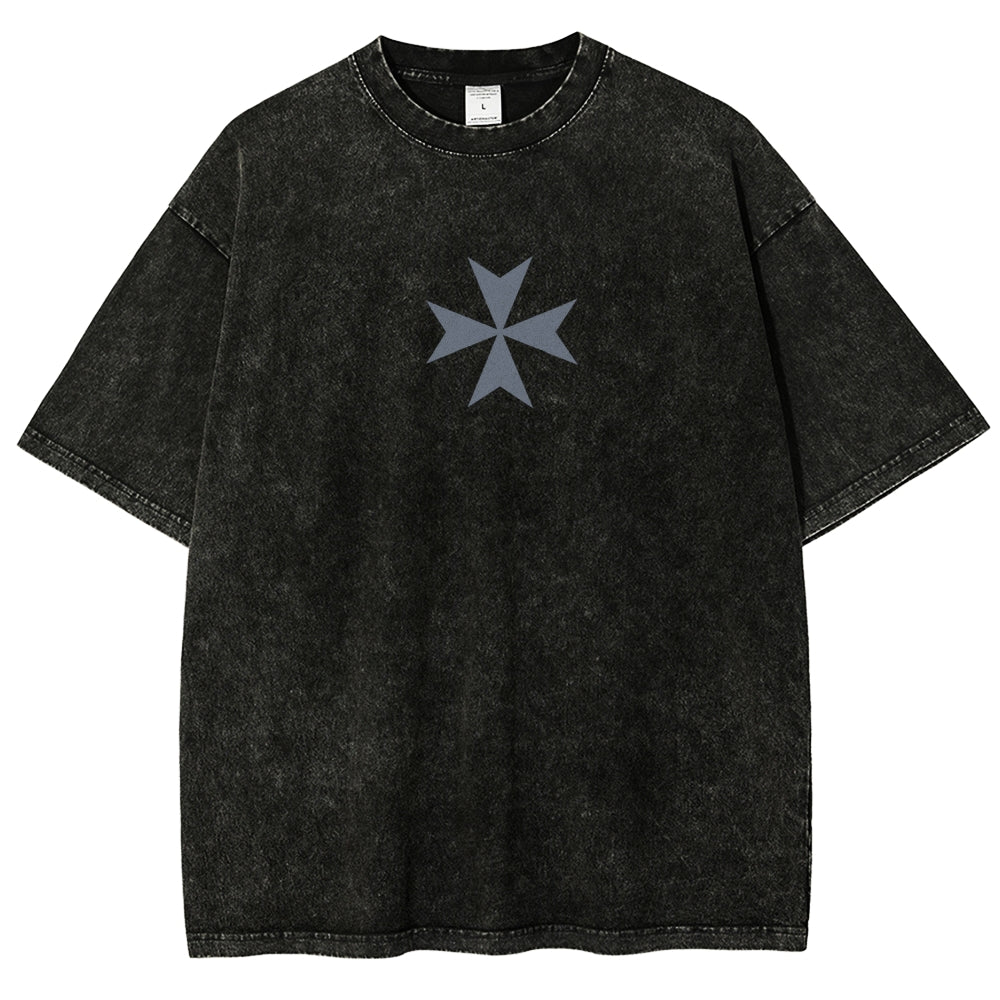 Vintage Casual Washed T-Shirt 2509002319丨WH40K