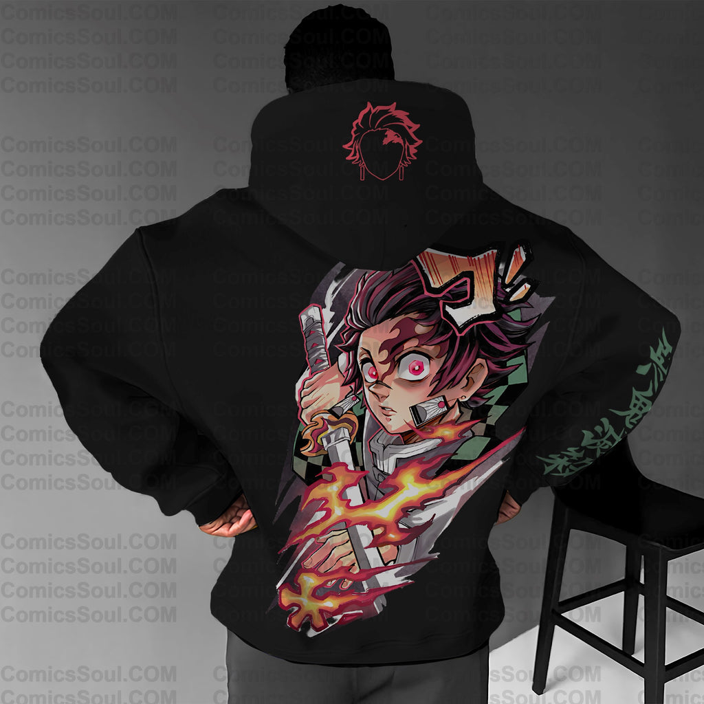 Unisex Anime Graphic Streetwear Vintage Hoodie| KNY