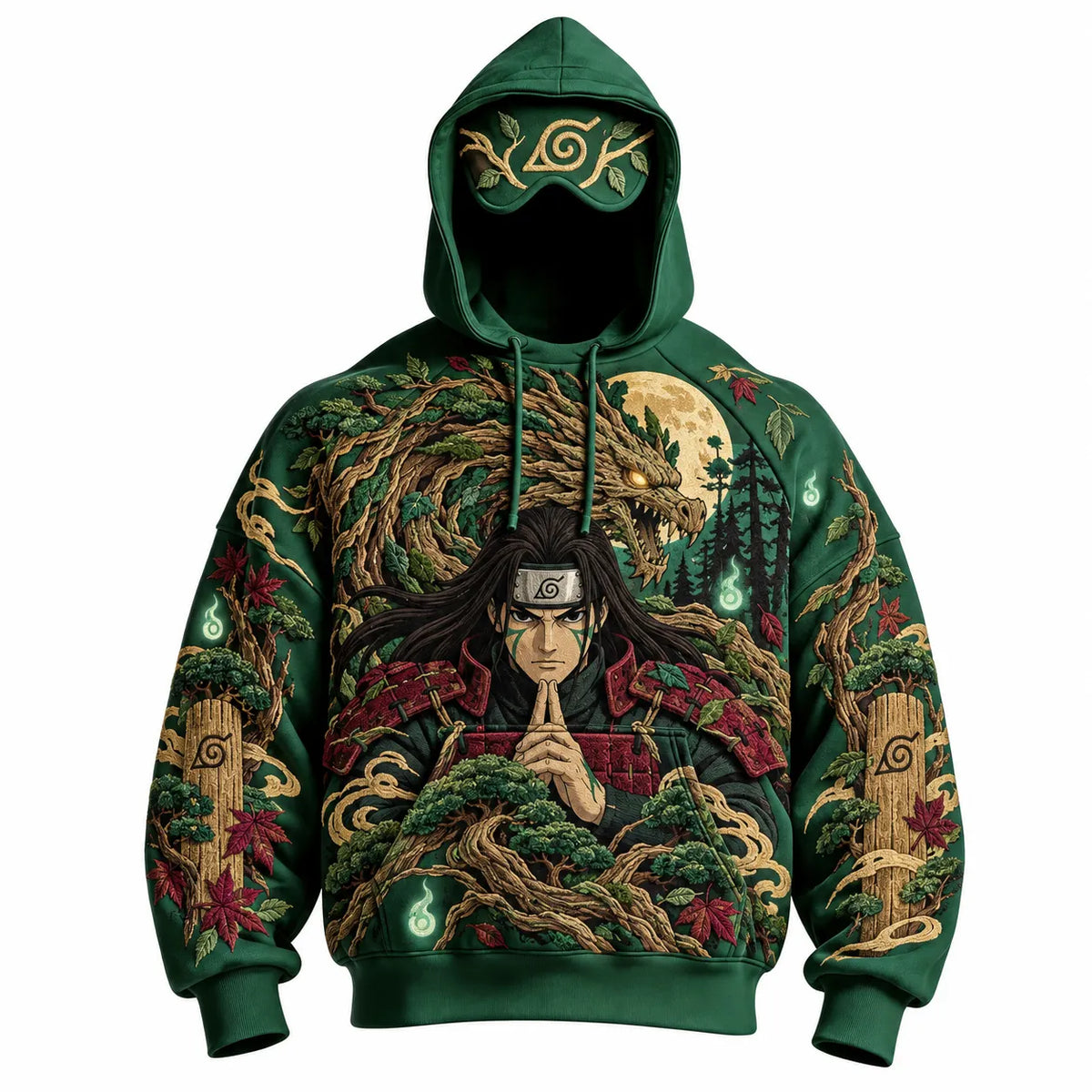 Halloween Anime-Print Hoodie