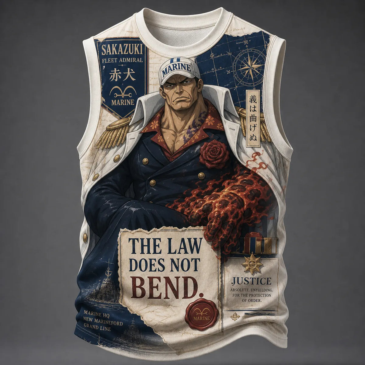 Pirate Crew Graphic Crew-Neck Tank Top