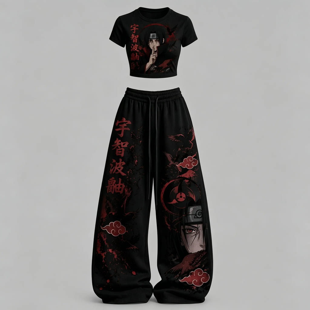 Naruto Top & Elasticated Trousers Two-Piece Set | Anime Graphic