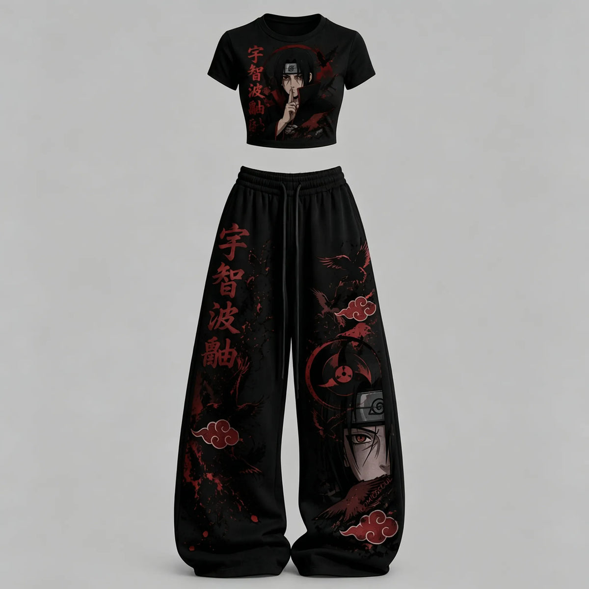 Naruto Top & Elasticated Trousers Two-Piece Set | Anime Graphic