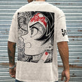 Unisex Anime Inspired Vintage Washed T-shirt