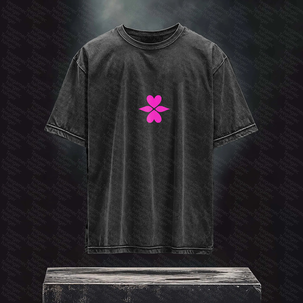 Unisex High Quality Inspired Vintage Washed 3D Direct Injection T-Shirt