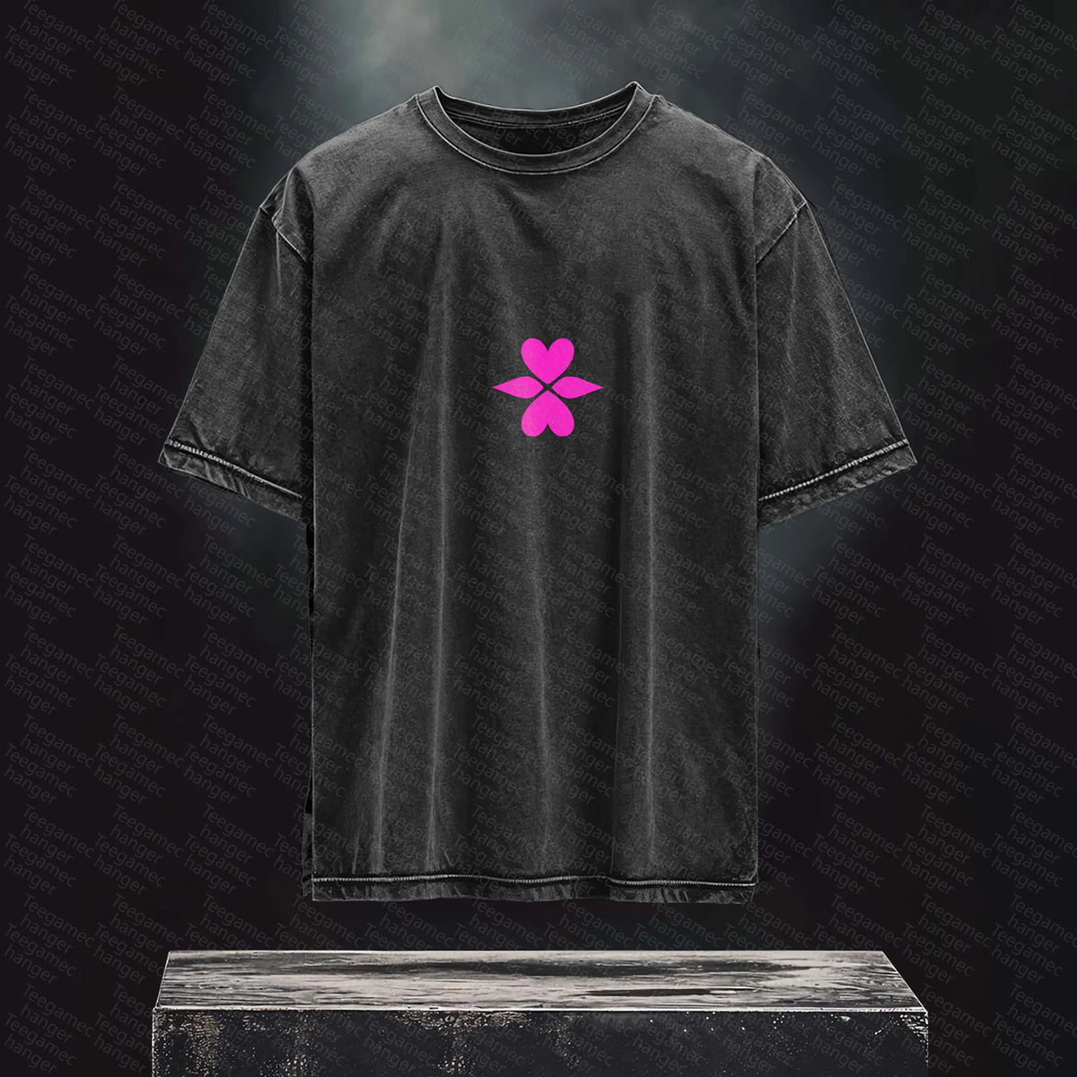 Unisex High Quality Inspired Vintage Washed 3D Direct Injection T-Shirt