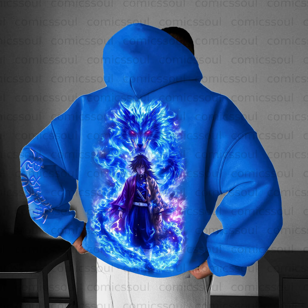 Unisex Anime Graphic Streetwear Vintage Hoodie