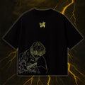 High-quality unisex anime graphic washed printed T-shirt| KNY