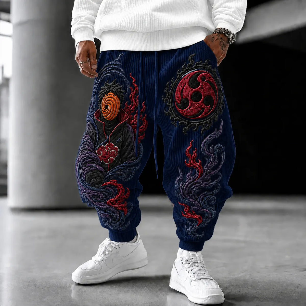 Unisex Anime-print Trousers