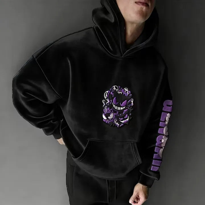 Color Blocked Plush Hoodie