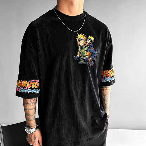 Anime Vintage Corduroy T-Shirt