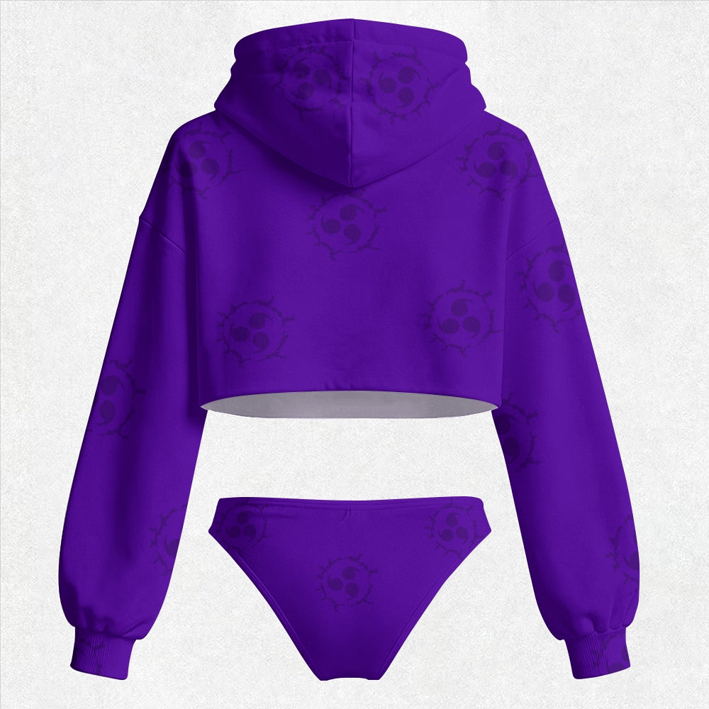 NARUTO Women's Hooded Thicken Suit Set | Anime Graphic