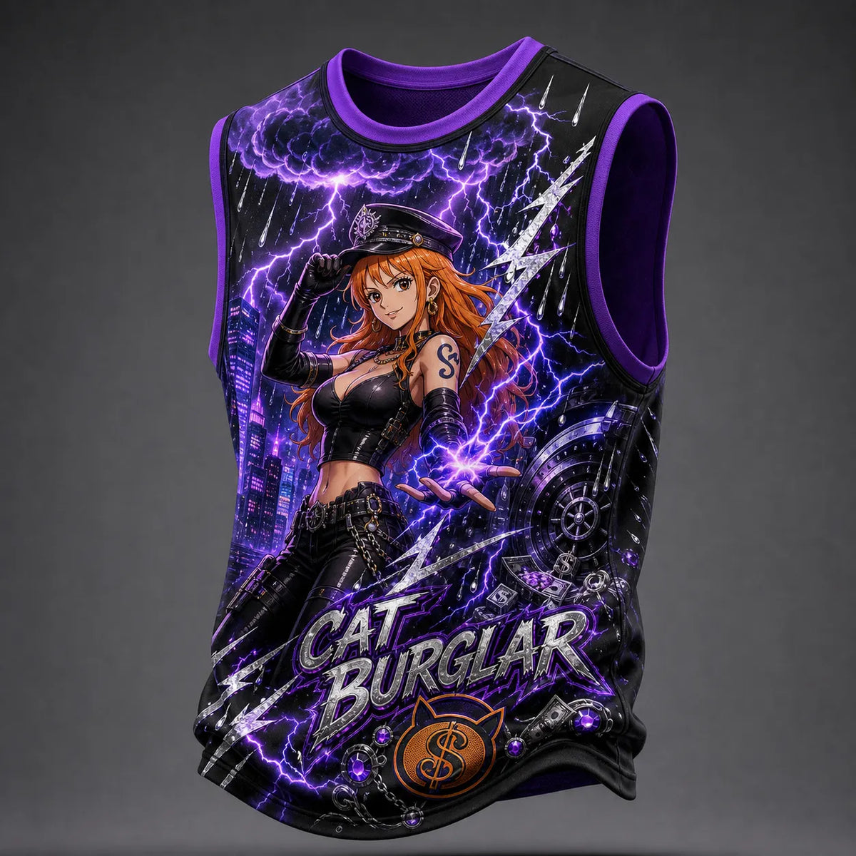 Pirate Crew Graphic Crew-Neck Tank Top