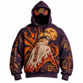 Halloween Anime-Print Hoodie
