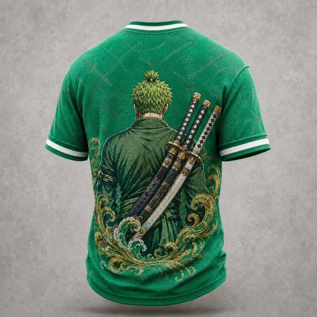 Pirate Crew Print V-Neck T-Shirt