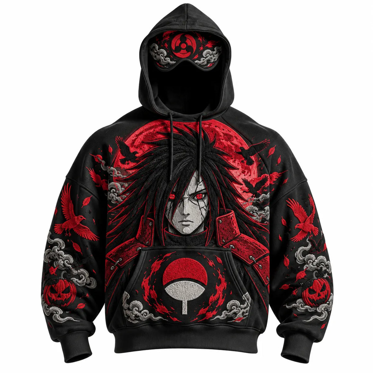 Halloween Anime-Print Hoodie