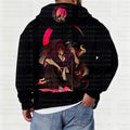Unisex Graphic Streetwear Vintage Zipper Cardigan Plush Hoodie