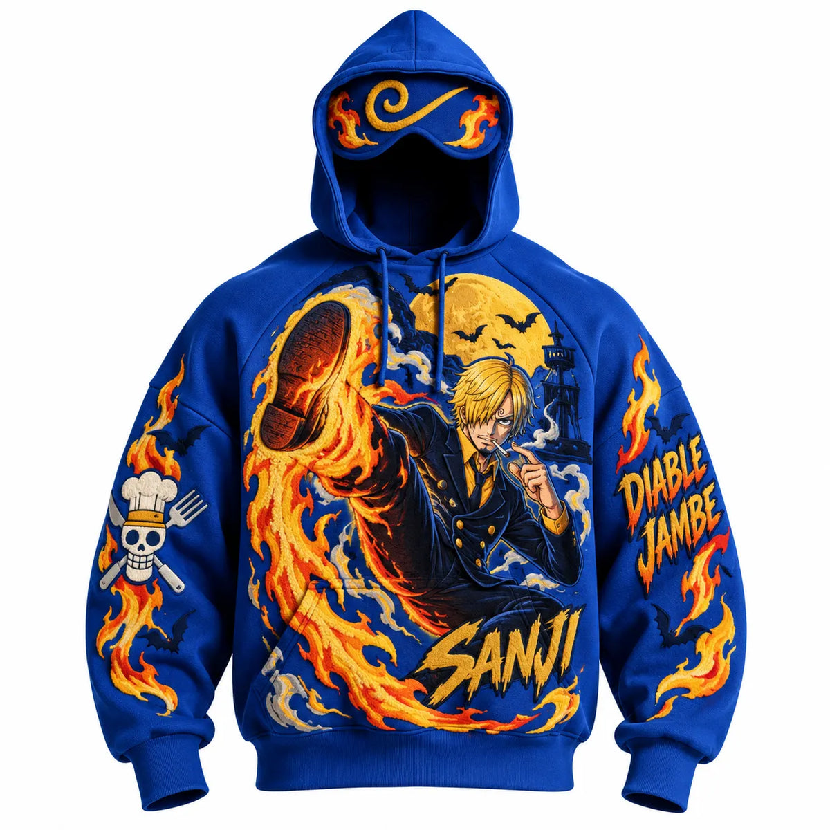 Halloween Anime-Print Hoodie