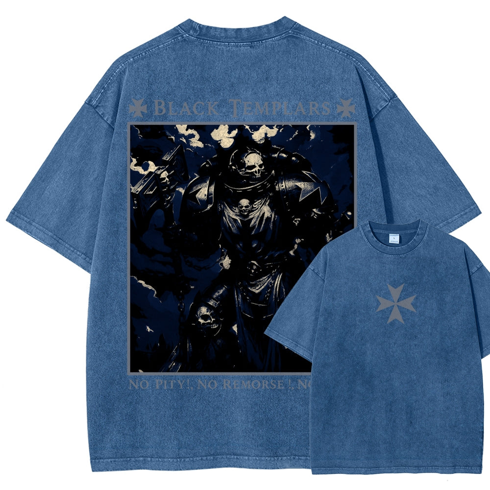 Vintage Casual Washed T-Shirt 2509002319丨WH40K