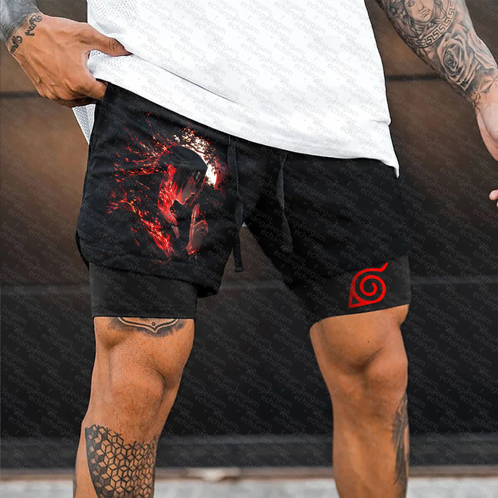 Unisex Naruto Anime Graphic Streetwear Shorts