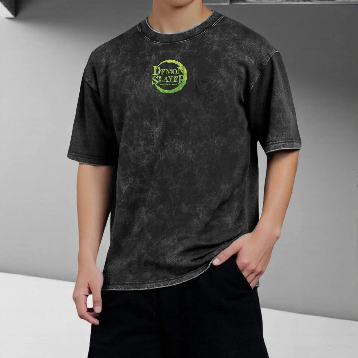 Unisex Anime Inspired Vintage Washed T-Shirt | KNY