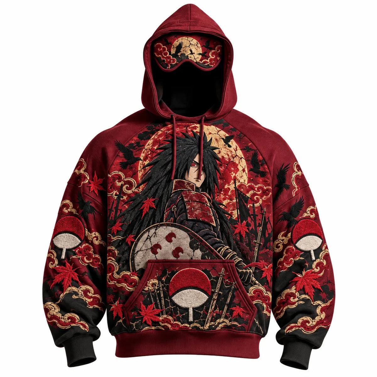 Halloween Anime-Print Hoodie