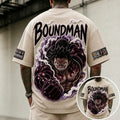 Unisex Short-Sleeve Corduroy T-Shirt With Anime Print