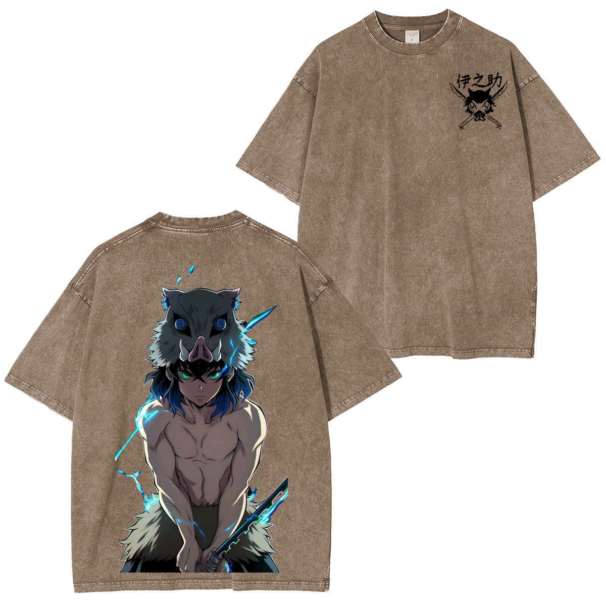 Inosuke Hashibira Unisex Washed T-Shirt| KNY