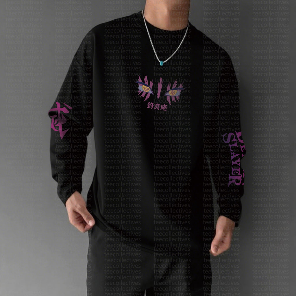 Unisex “KNY” Anime Graphic Streetwear Vintage Long-Sleeved T-shirt
