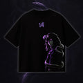 High-quality unisex anime graphic washed printed T-shirt| KNY