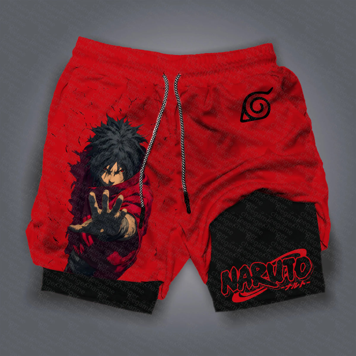 Unisex Naruto Anime Graphic Streetwear Shorts