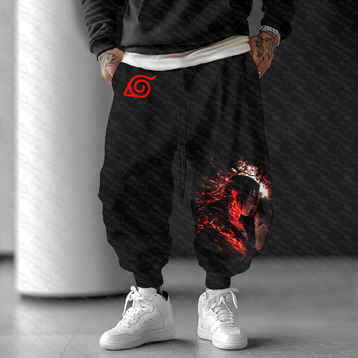 Unisex Naruto Anime Graphic Streetwear Pants