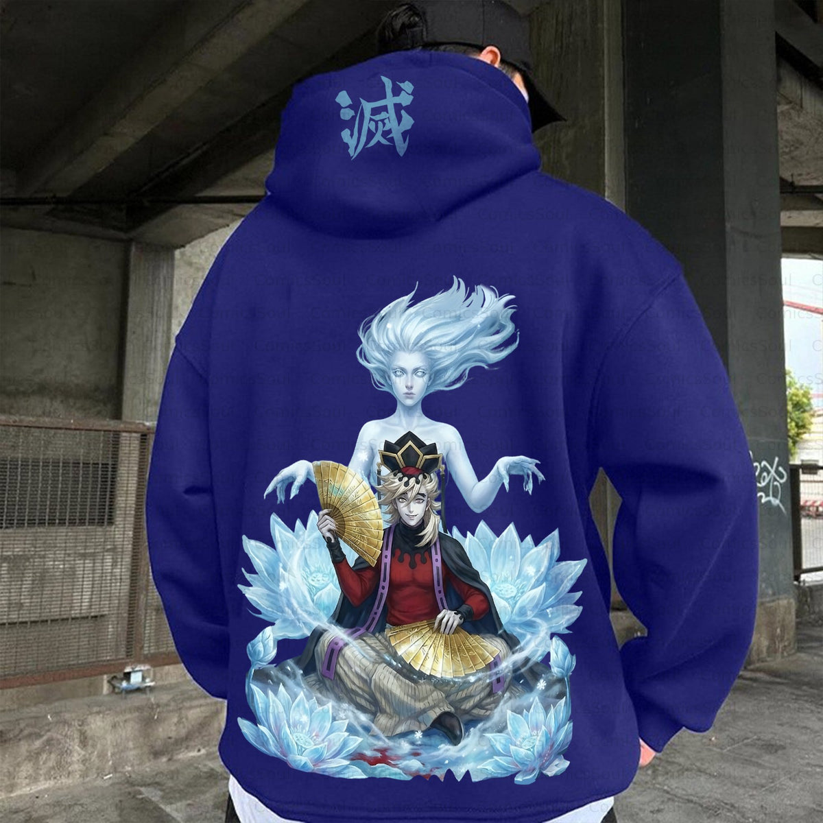 Plus Velvet Unisex Anime Graphic Streetwear Vintage Hoodie